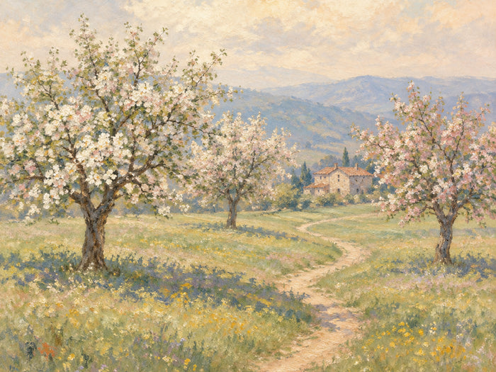 Bloesempad – Lente Landschap Poster