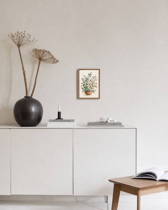 Olijftakken in Oker – afbeelding 2