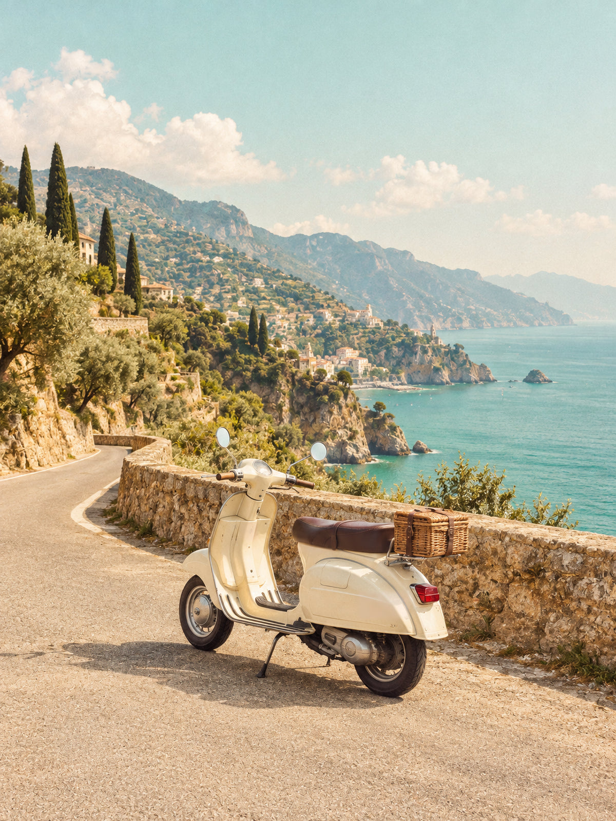 Zomerrit langs de Kust – Scooter Poster